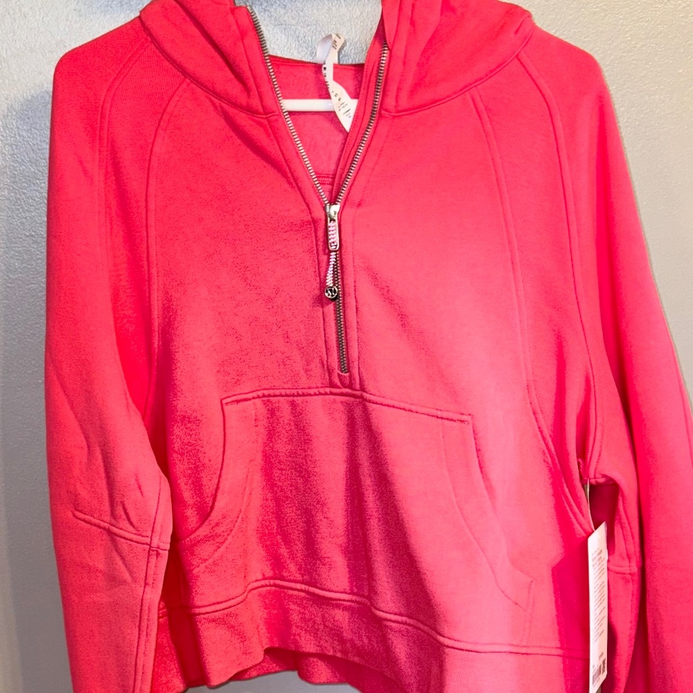 Brand NWT Lululemon Scuba Half Zip Hoodie size M/L Lipgloss